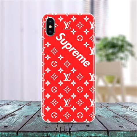 louis vuitton supreme iphone x phone case|real louis vuitton iphone case.